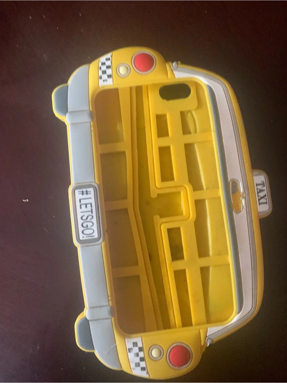 Apple Yellow Taxi Car Silicone Phone Case